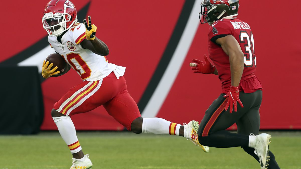 Chiefs' Tyreek Hill ascends 7 spots in NFL Top 100 rankings for 2021